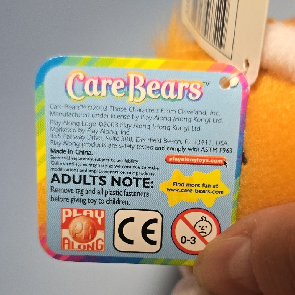 Care Bears Plush Tenderheart Bear 2003 - Picture 2 of 5